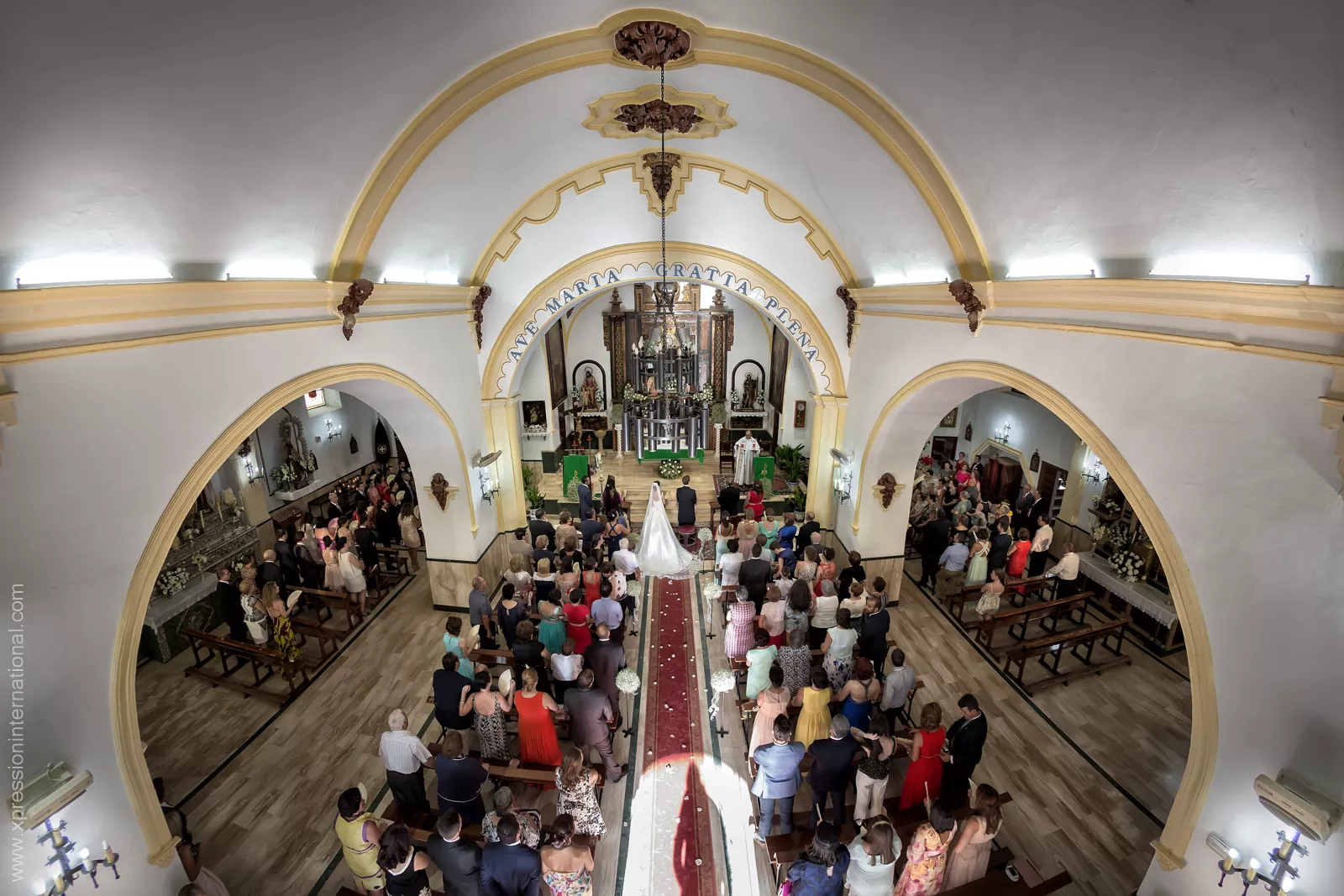 Boda Alcala Del Valle Iglesia Altar Espectacular